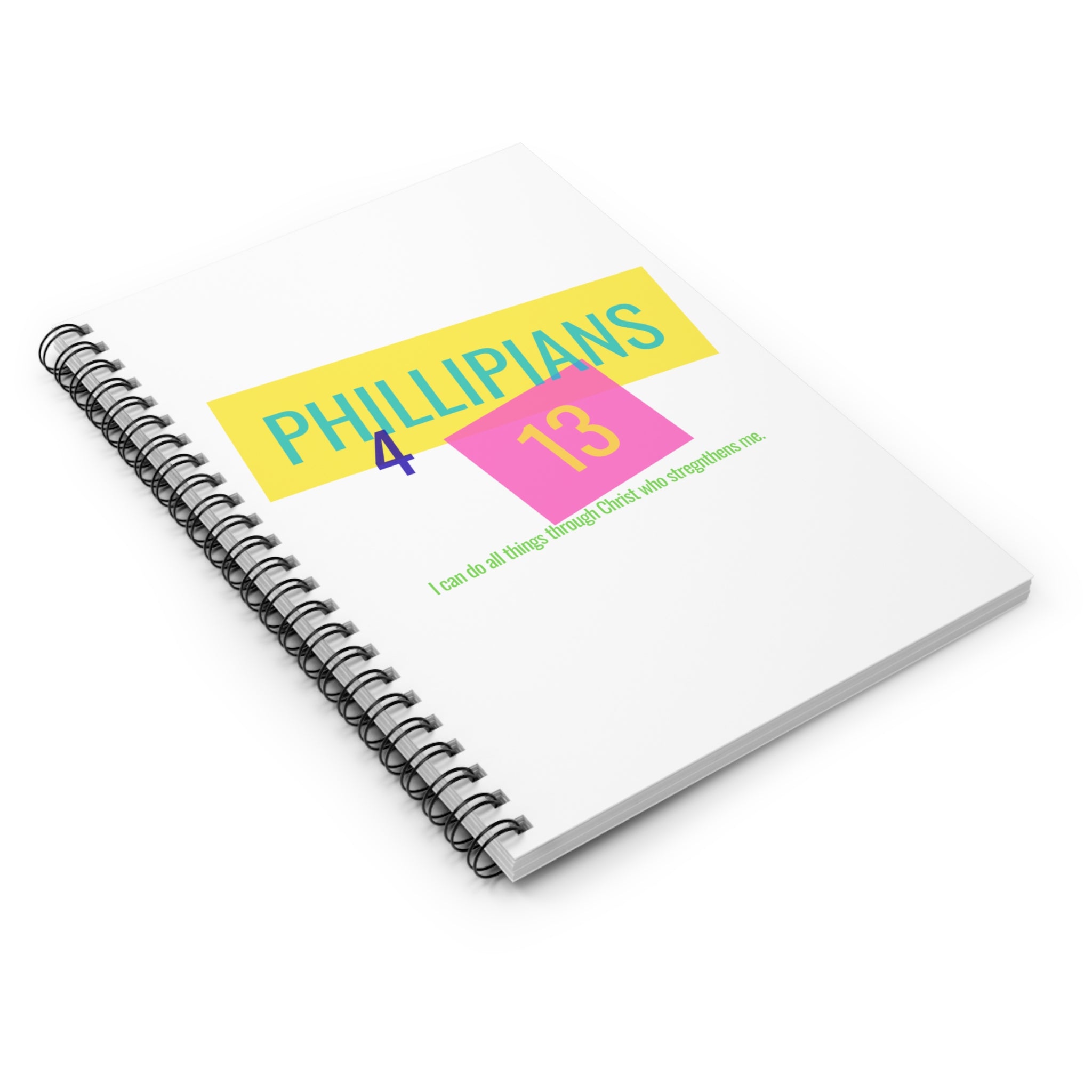 Philippians 4:13 — Inspirational Christian Ruled Journal
