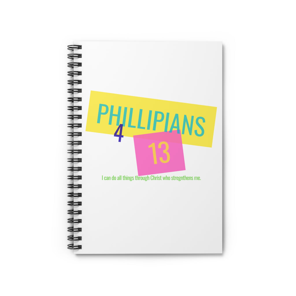 Philippians 4:13 — Inspirational Christian Ruled Journal