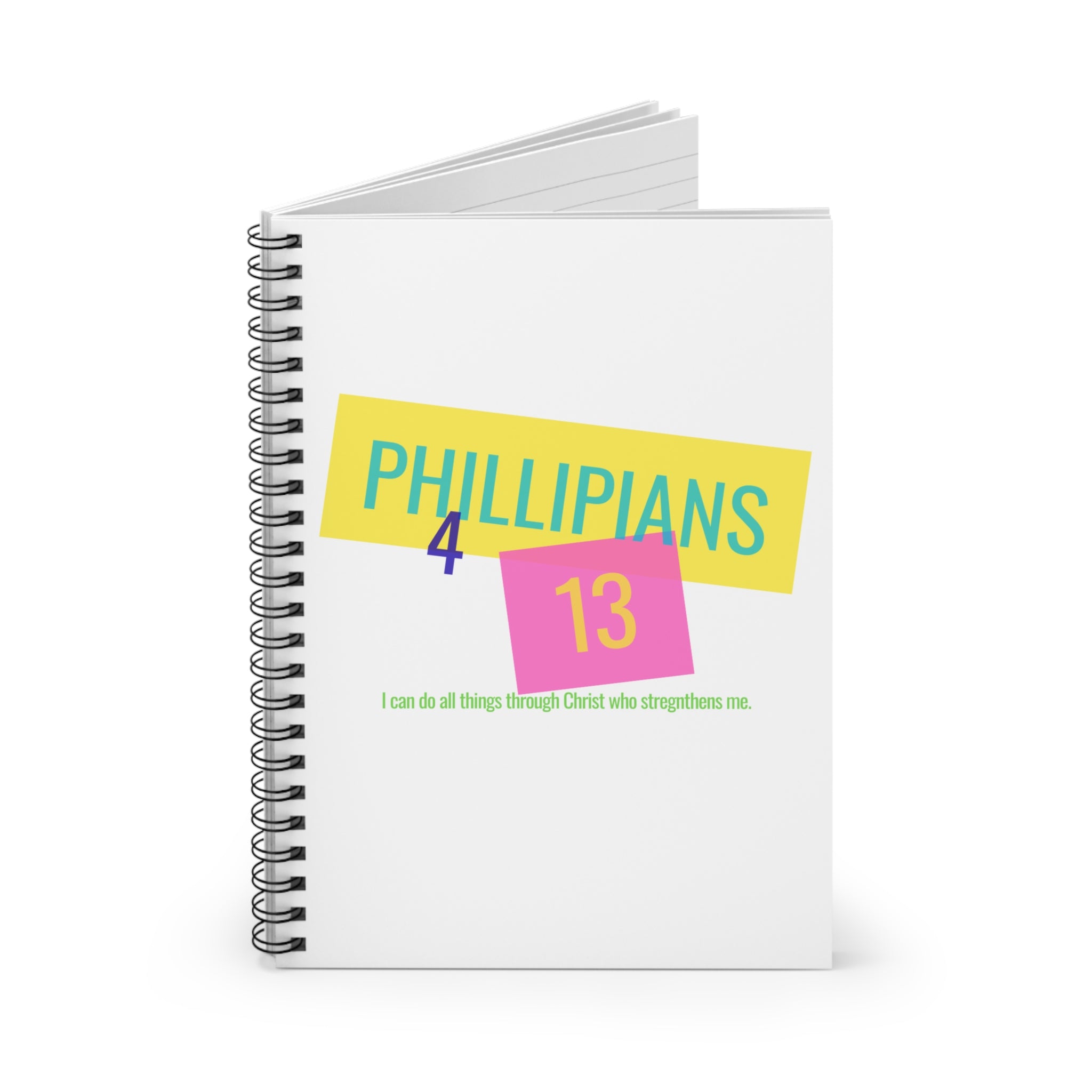 Philippians 4:13 — Inspirational Christian Ruled Journal