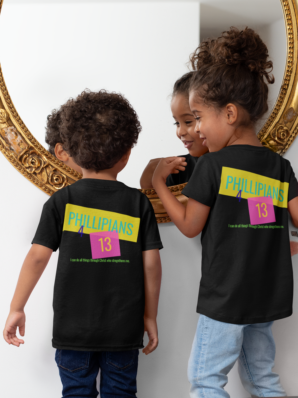 Because God Said I Can Kids Unisex T-Shirt